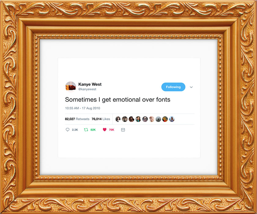 Твіти Кан’є Уеста продають як картини по 49 доларів