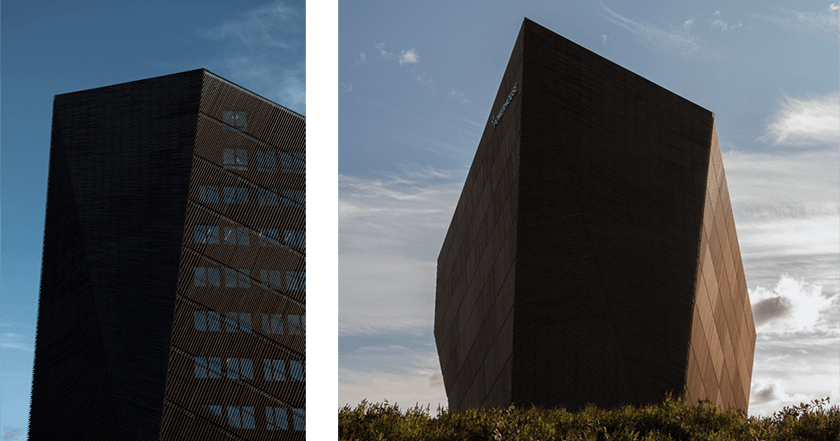 офісну будівлю