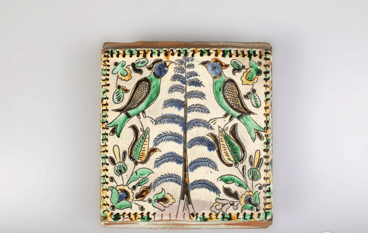 Кахля, автор: Петро Кошак. Кінець 19 — початок 20 ст.