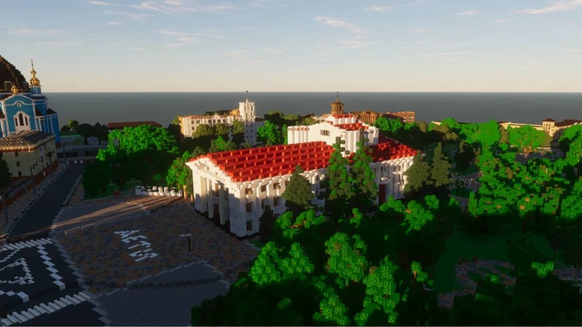 Українська команда гравців Minecraft відтворює у грі Маріуполь