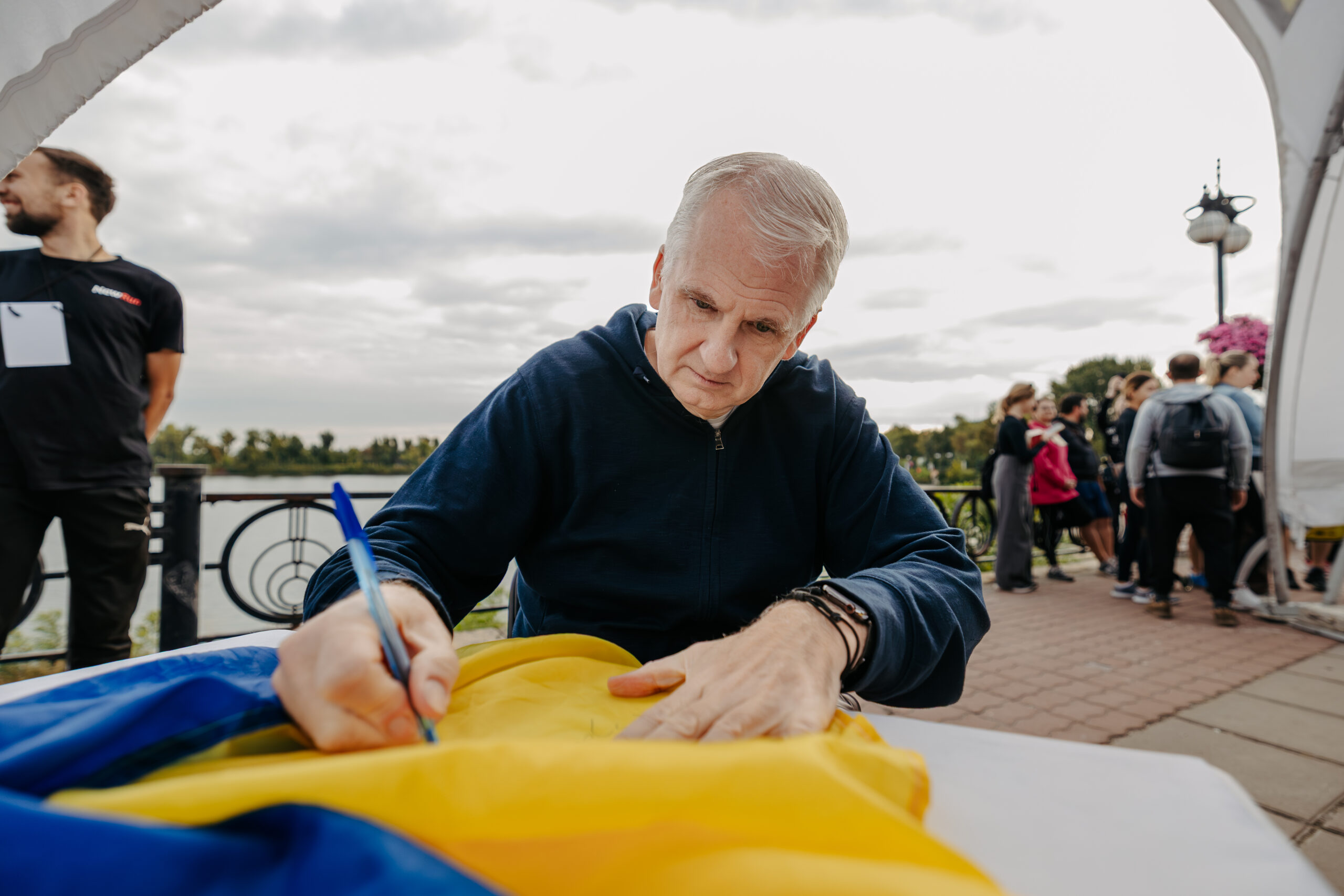 Тімоті Снайдер на благодійному забігу Run for Freedom